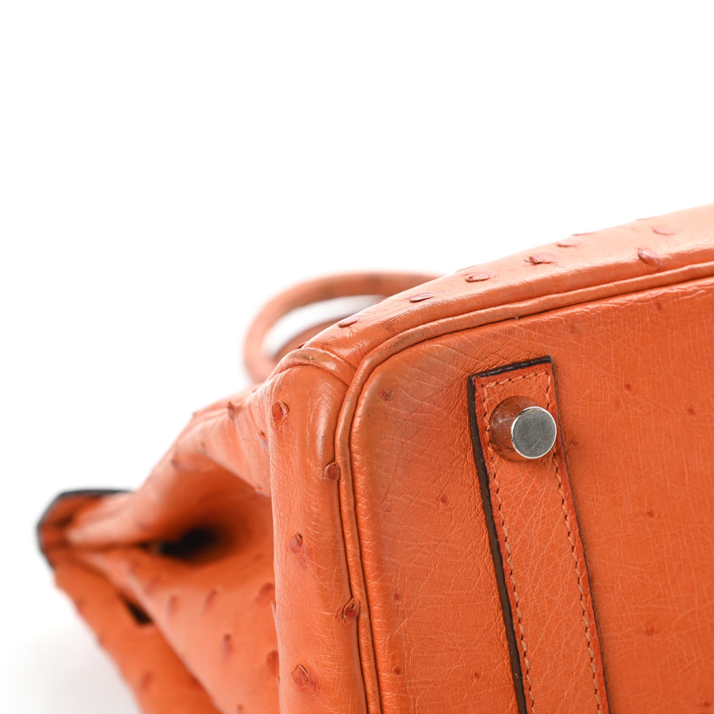 Ostrich Birkin 30 Orange