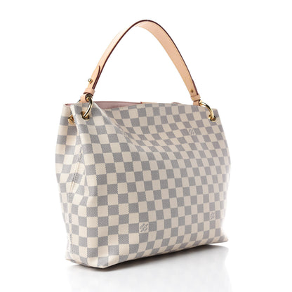 Louis Vuitton Damier Azur Graceful PM Rose Ballerine 3 of 14