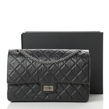 Chanel Aged Calfskin Quilted 2.55 Reissue 226 Flap Black 13 of 13