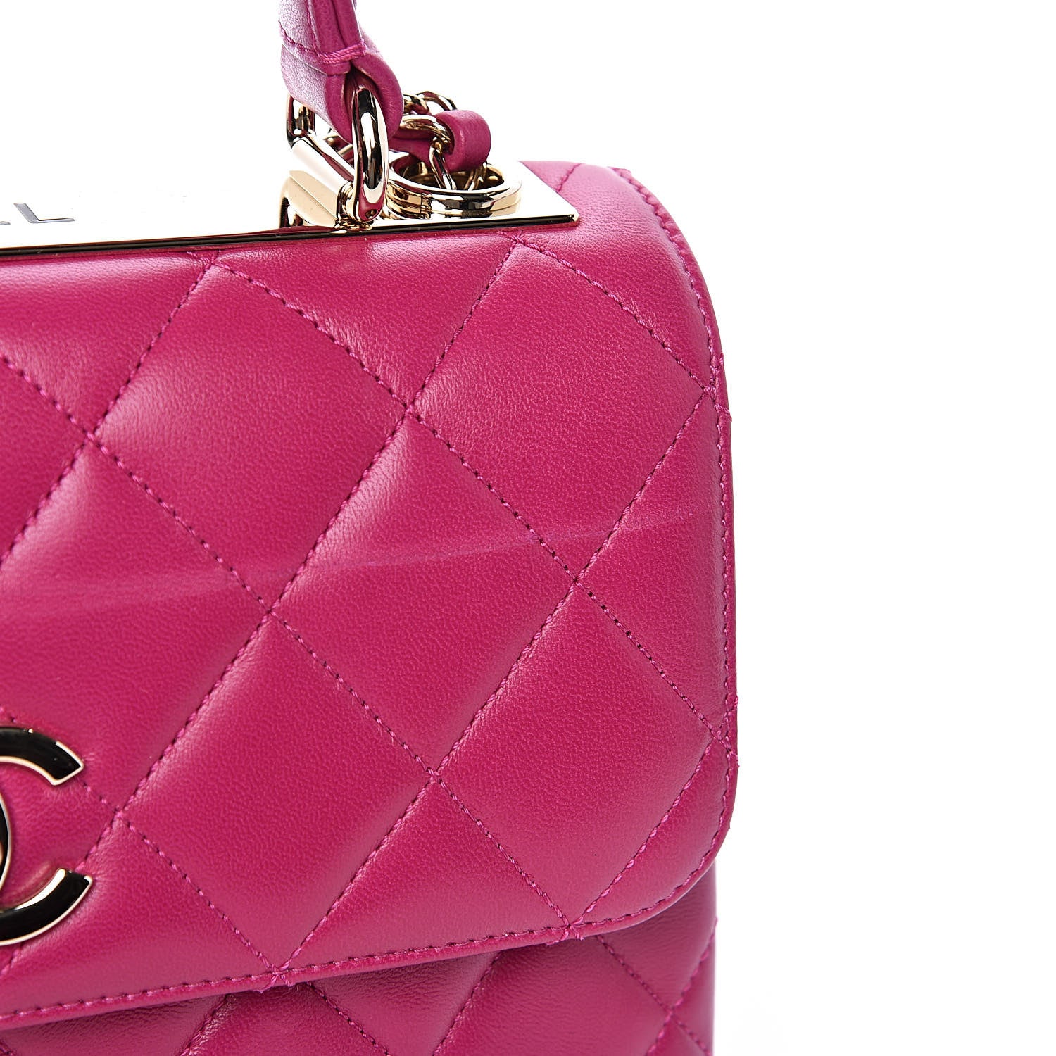 Chanel Lambskin Quilted Small Trendy CC Flap Dual Handle Bag Pink 11 of 12
