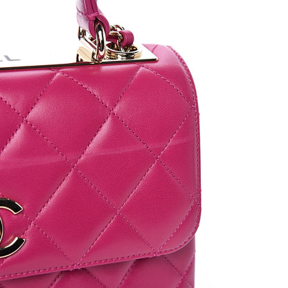 Chanel Lambskin Quilted Small Trendy CC Flap Dual Handle Bag Pink 11 of 12