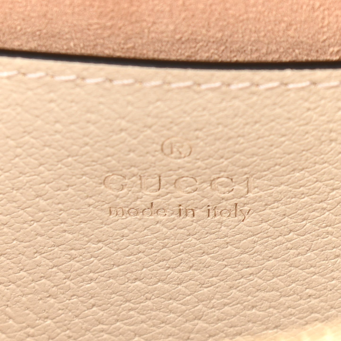 GG Supreme Monogram Textured Dollar Calfskin Web Small Ophidia Tote Bag Beige Ebony Mystic White