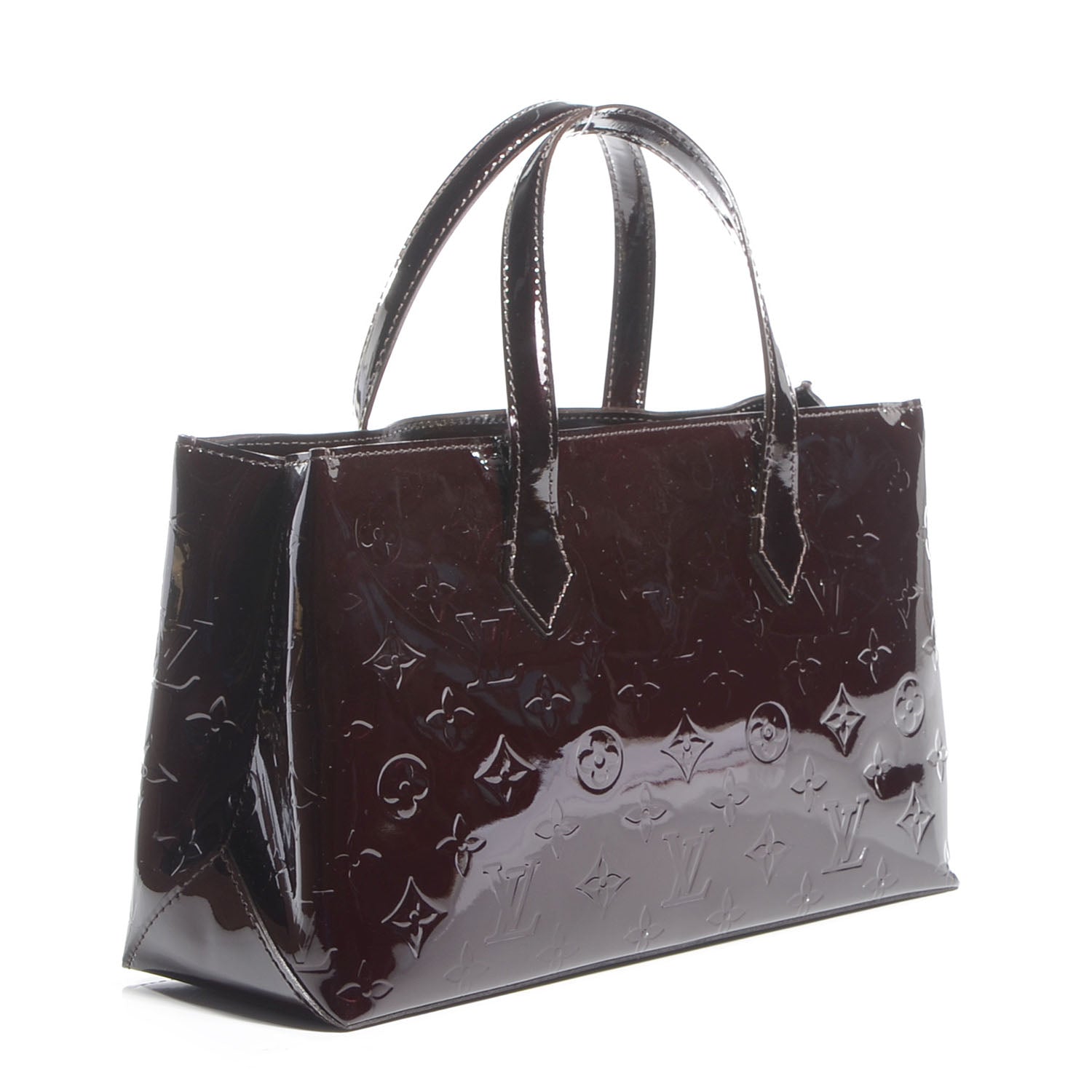 Louis Vuitton Vernis Wilshire PM Amarante 3 of 8