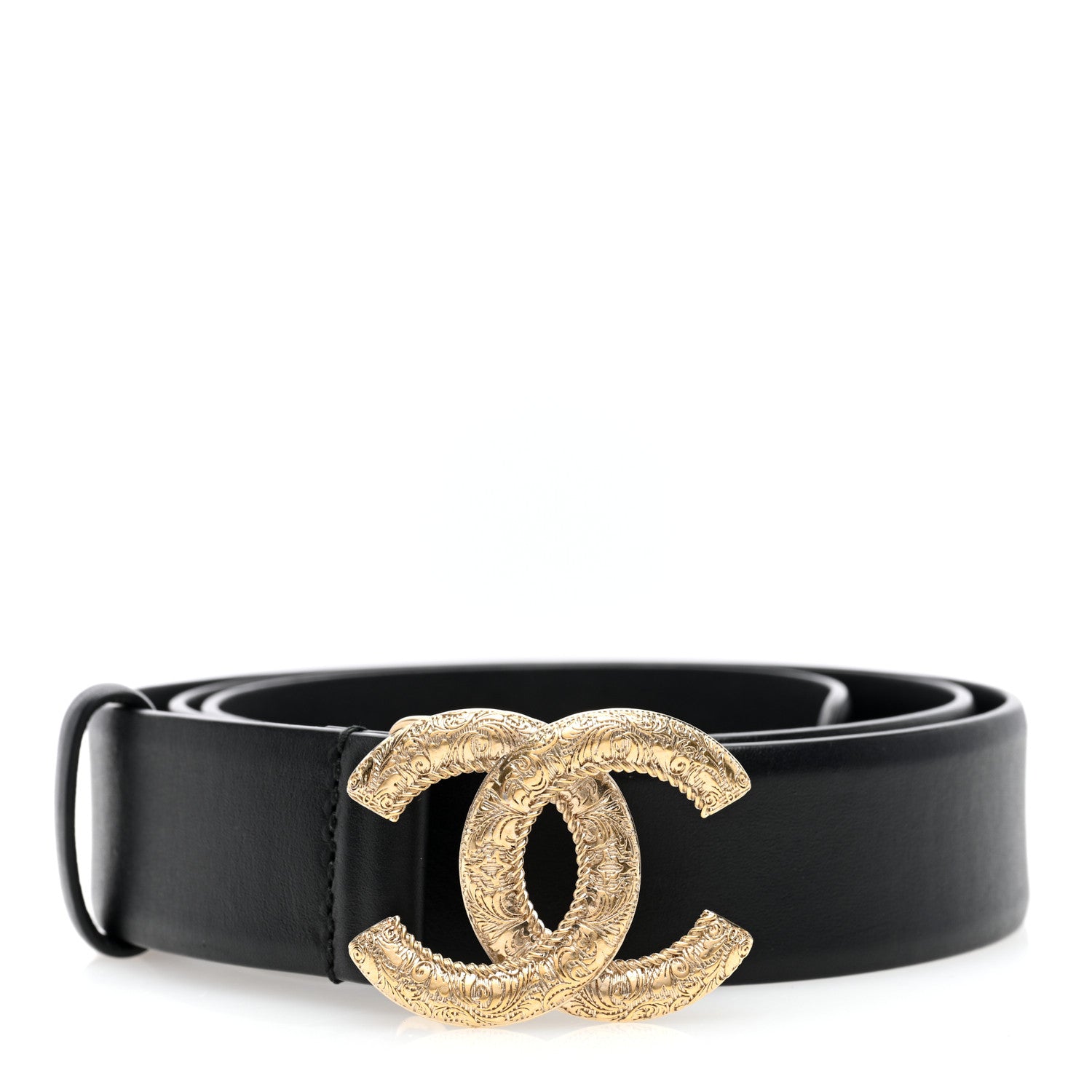 Chanel Lambskin CC Belt 85 34 Black 1 of 4