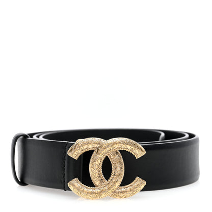 Chanel Lambskin CC Belt 85 34 Black 1 of 4