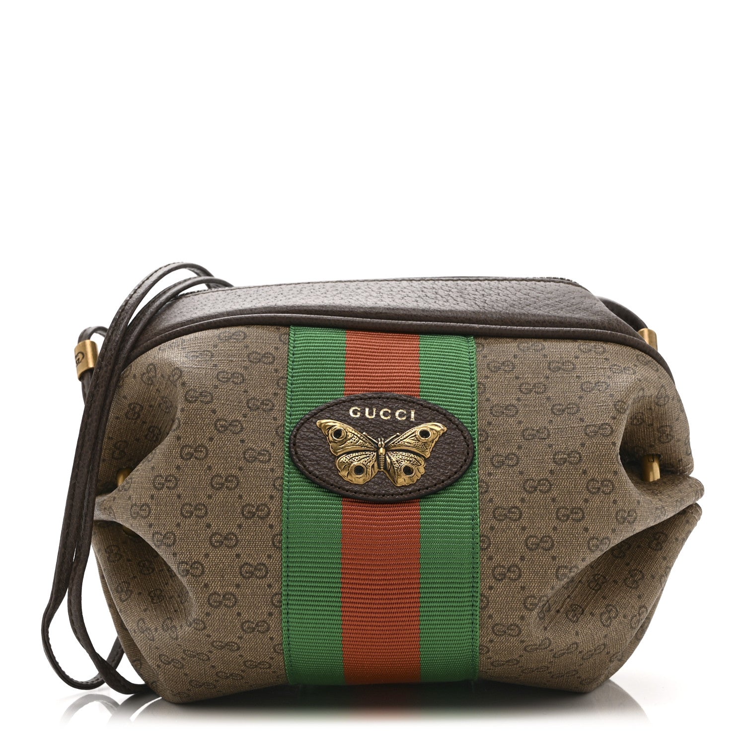 Gucci Mini Vintage GG Supreme Monogram Web Butterfly New Candy Crossbody Beige New Acero 1 of 11