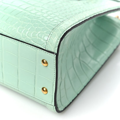 Gucci Alligator Small Diana Tote Bag Green 11 of 12