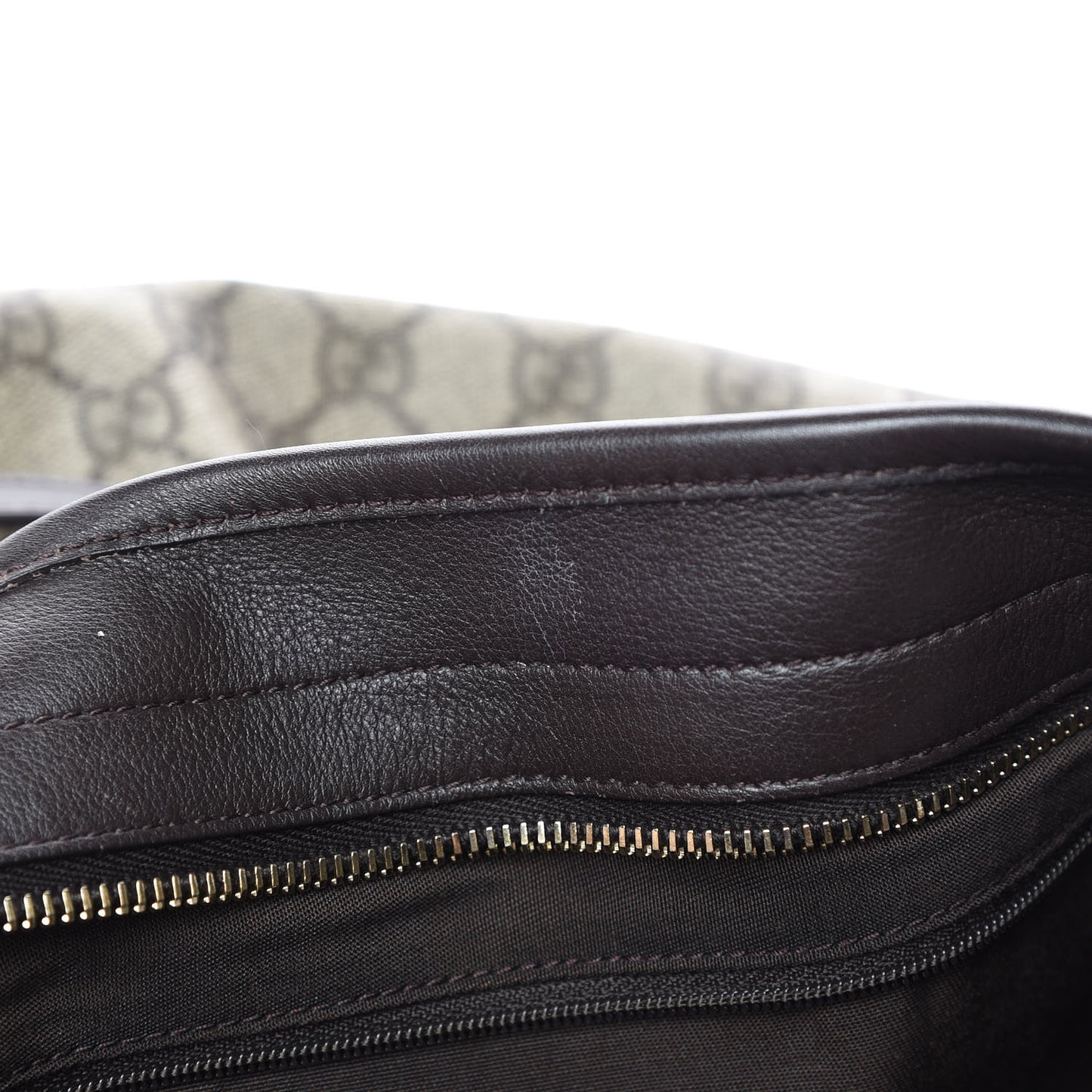 GG Supreme Monogram Medium Joy Tote Brown