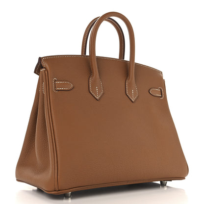 Hermes Taurillon Novillo Birkin 25 Gold 2 of 13