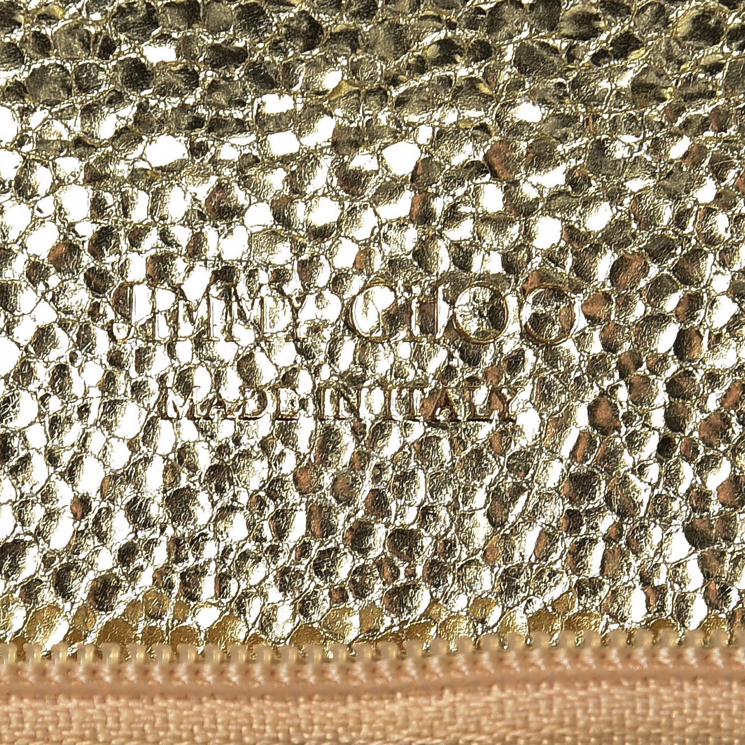 Jimmy Choo Glitter Fabric Reese Clutch Wallet Metallic 6 of 10