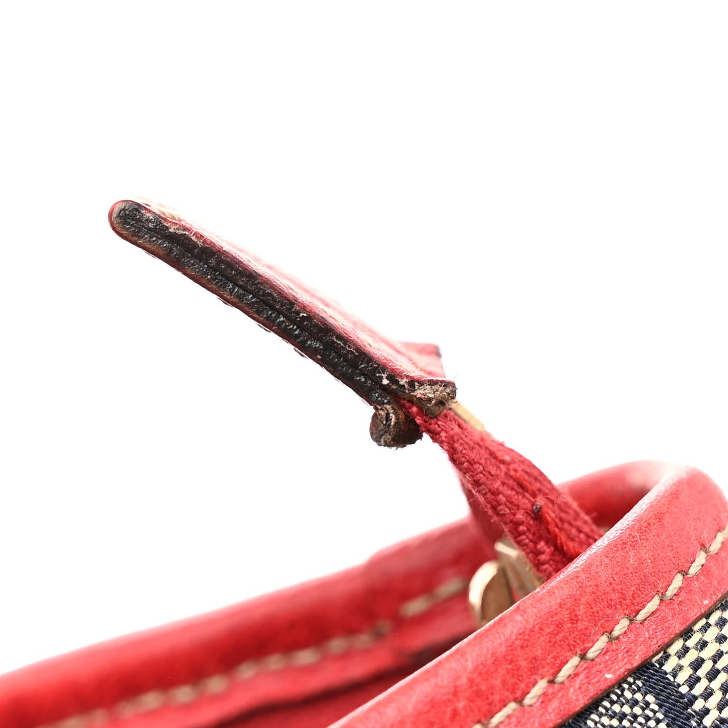 Monogram D Ring Abbey Pochette Navy Red