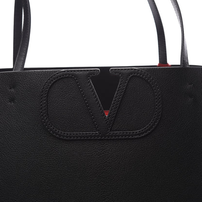 Valentino Garavani Calfskin Large Vlogo Tote Black 9 of 9