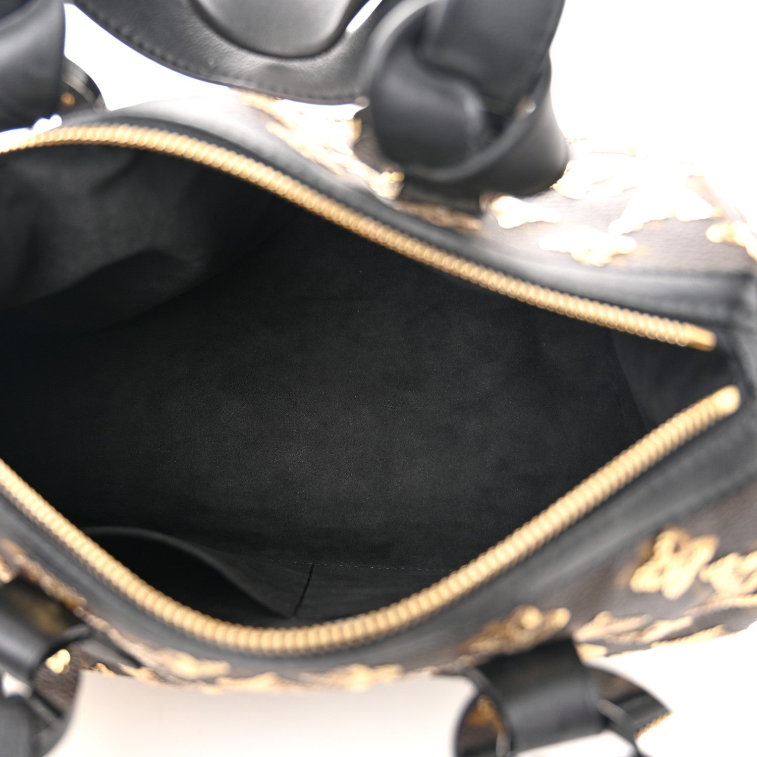 Louis Vuitton Monogram Sequins Eclipse Speedy 28 Gold 5 of 9