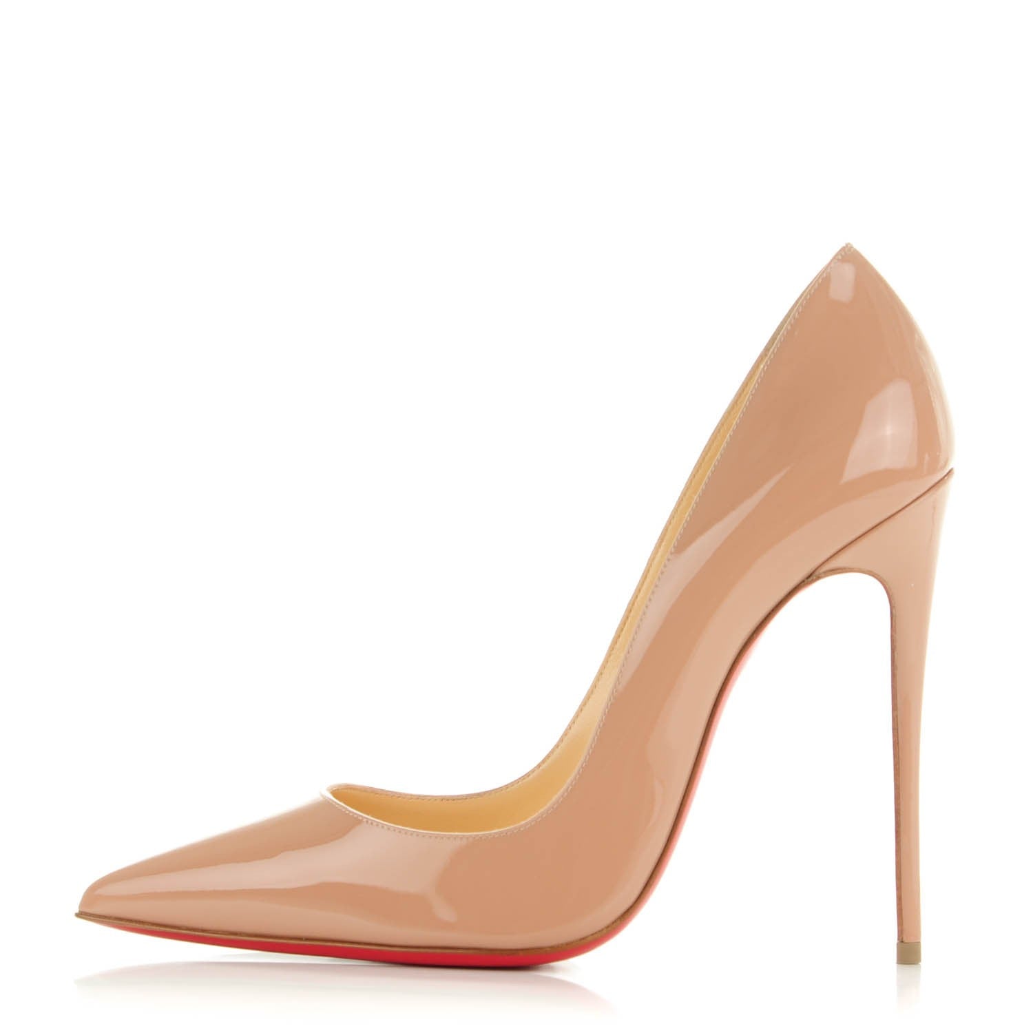Christian Louboutin Patent So Kate 120 Pumps 37.5 Nude 1 of 7