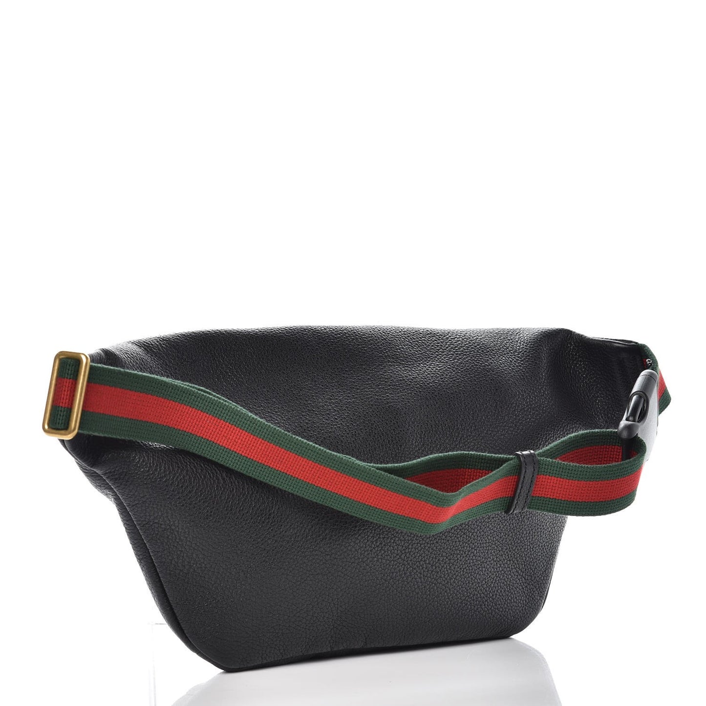 Grained Calfskin Logo Belt Bag Black