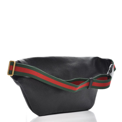 Gucci Grained Calfskin Logo Belt Bag Black 3 of 8