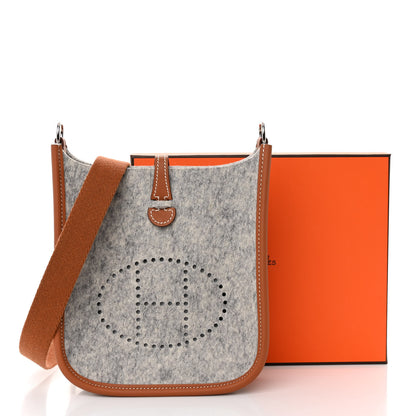 Hermes Feutre Swift Evelyne TPM Gris Clair Gold 10 of 10