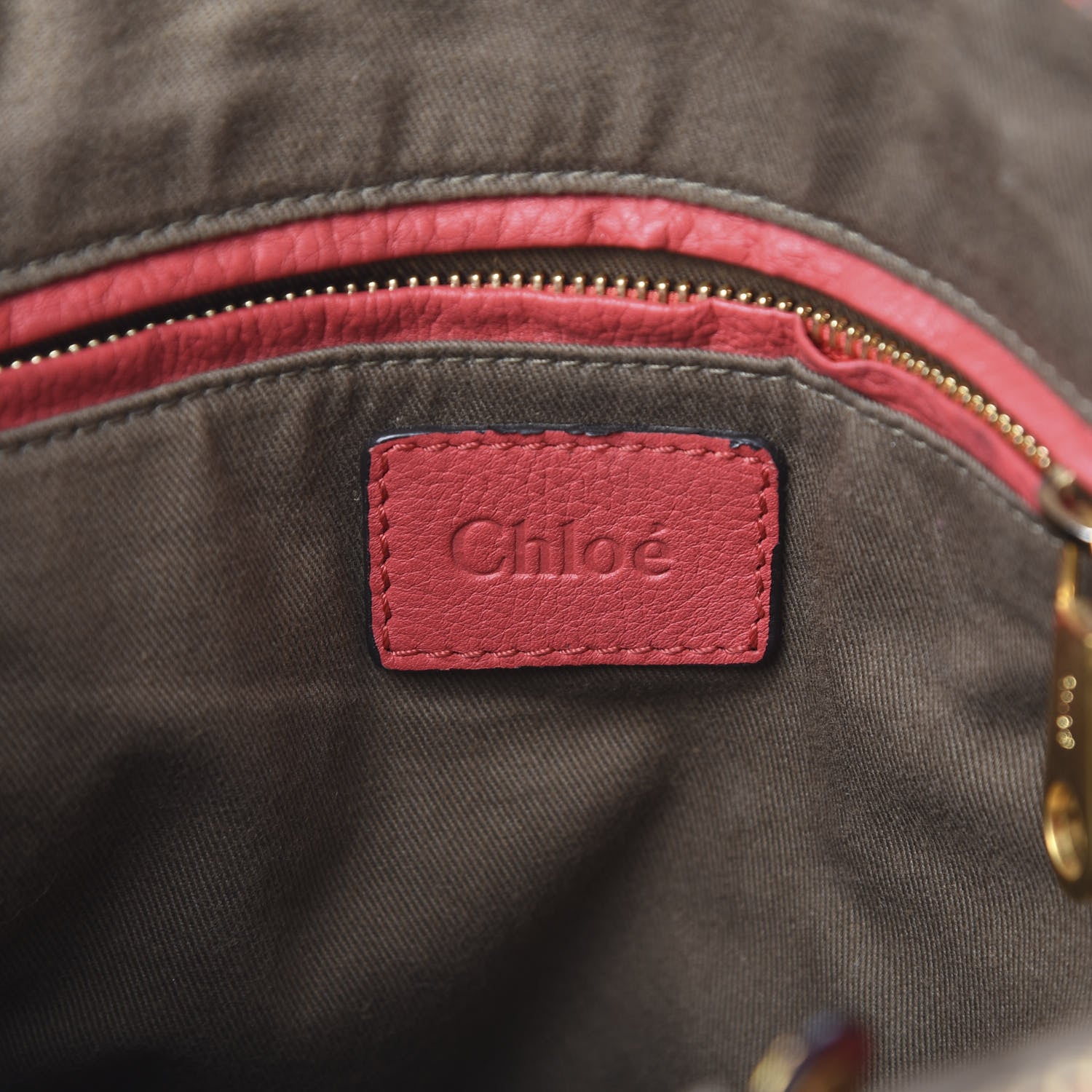 Chloe Calfskin Medium Marcie Satchel Red 5 of 9