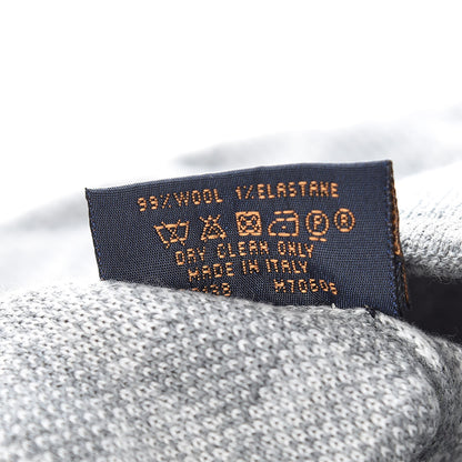 Louis Vuitton Wool Bonnet Petit Damier Beanie Hat Grey 6 of 7