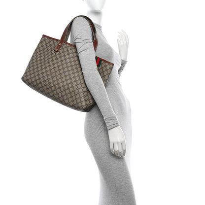 Gucci GG Plus Monogram Medium Signature Web Loop Tote Brown 2 of 10