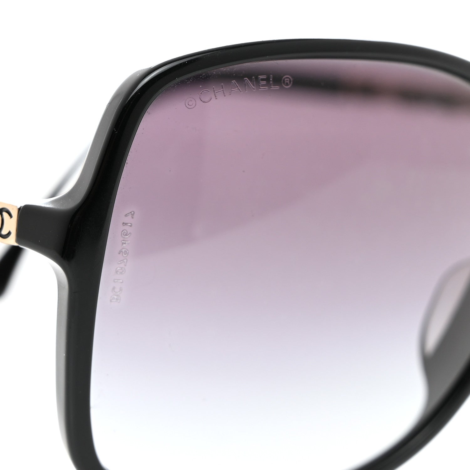 Chanel Lambskin Square Chain Sunglasses 5210-Q Black 8 of 11