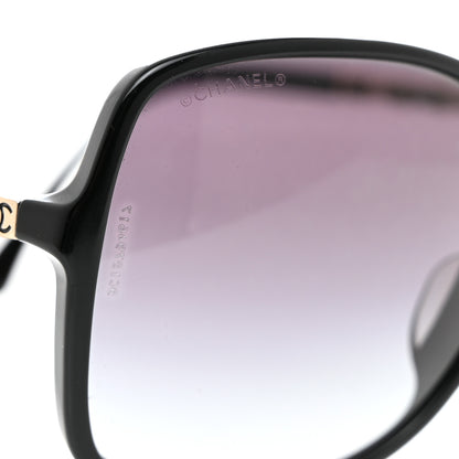 Chanel Lambskin Square Chain Sunglasses 5210-Q Black 8 of 11