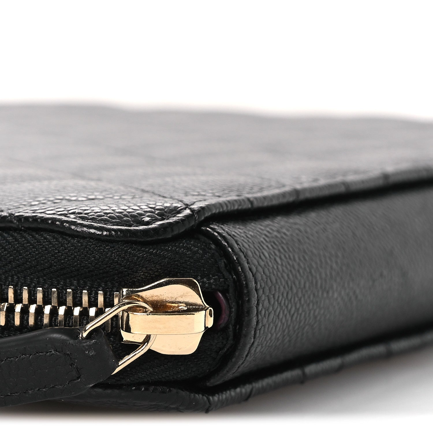 Chanel Caviar Quilted Zipped Travel Pouch Black 10 of 14