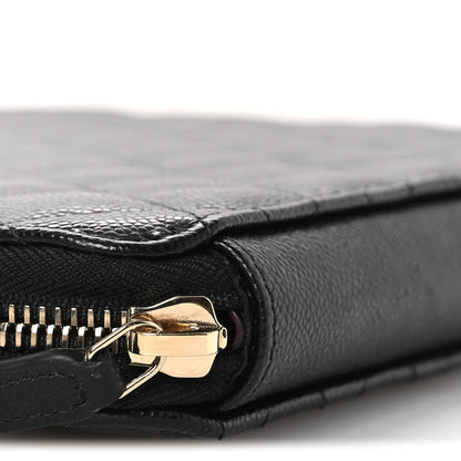Chanel Caviar Quilted Zipped Travel Pouch Black 10 of 14