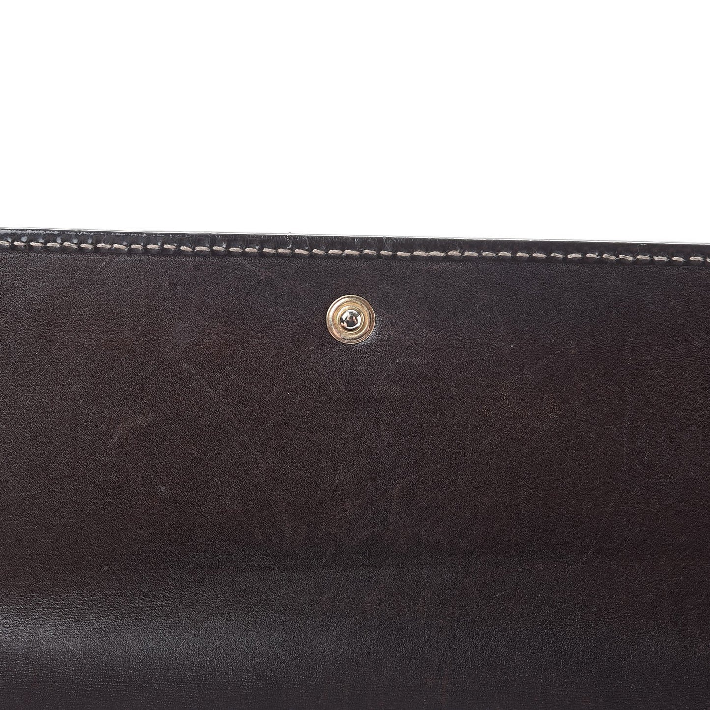GG Supreme Monogram Tattoo Heart Continental Wallet Brown