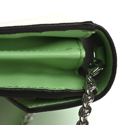 Fendi Vitello King Cruise FF Diamonds Continental Envelope Wallet On Chain Latte Edamame 13 of 13