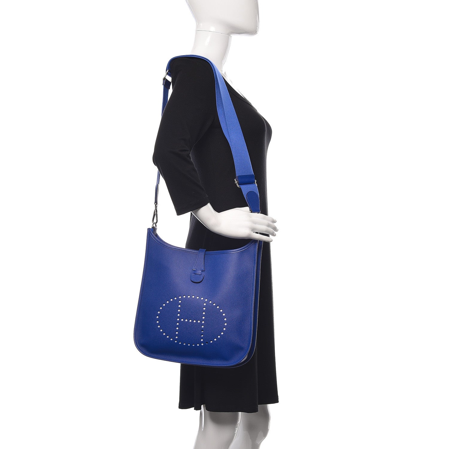 Hermes Epsom Evelyne III PM Bleu Electrique 2 of 13