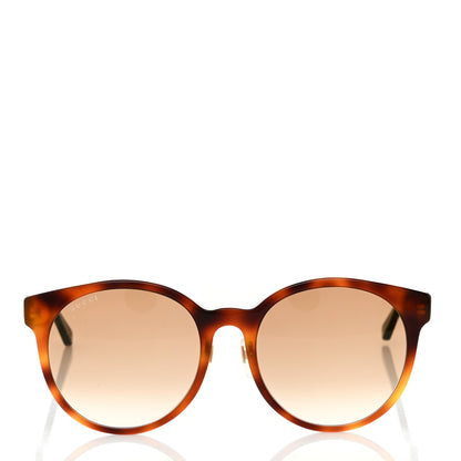 Gucci Round Eye GG Web Sunglasses GG0416SK Tortoise 2 of 8