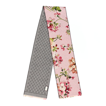 Gucci Wool GG Monogram Miniorophin Scarf Shell Pink 2 of 4