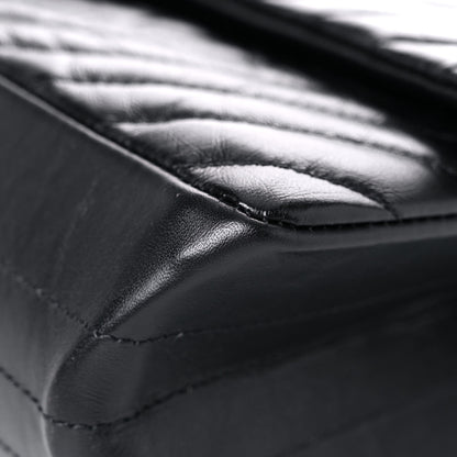 Chanel Aged Calfskin Chevron Quilted 2.55 Reissue 226 So Black 9 of 13