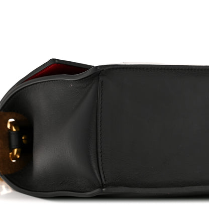 Fendi Vitello Grace Matte Small Kan U Shoulder Bag Black 16 of 27