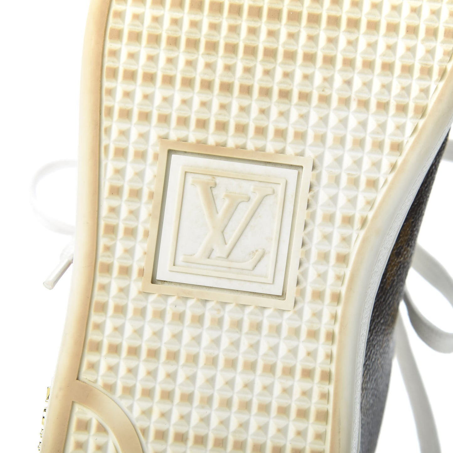 Calfskin Monogram LV Black Heart Sneakers 38 Cacao