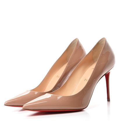 Christian Louboutin Patent Pigalle Follies 100 Pumps 39 Latte 3 of 8