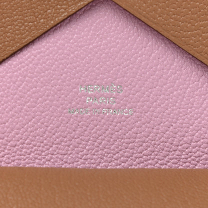Hermes Chevre Mysore Verso Calvi Duo Card Case Quebracho Mauve Sylvestre 6 of 8