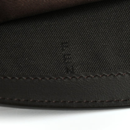 Fendi Glazed Fabric Vitello King FF 1974 Diagonal Bi-Fold Wallet Tobacco Moro Cuoio 7 of 9