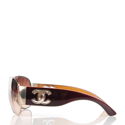 Chanel Aviator CC Sunglasses 4153 Brown 2 of 6