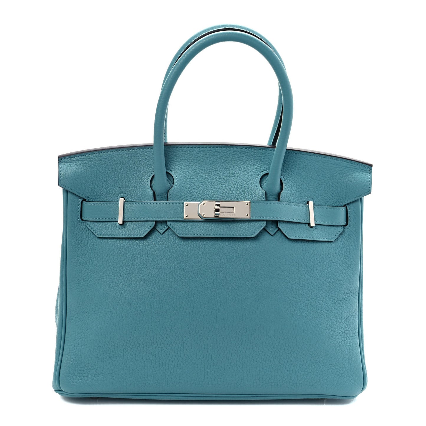 Taurillon Clemence Birkin 30 Bleu Saint Cyr