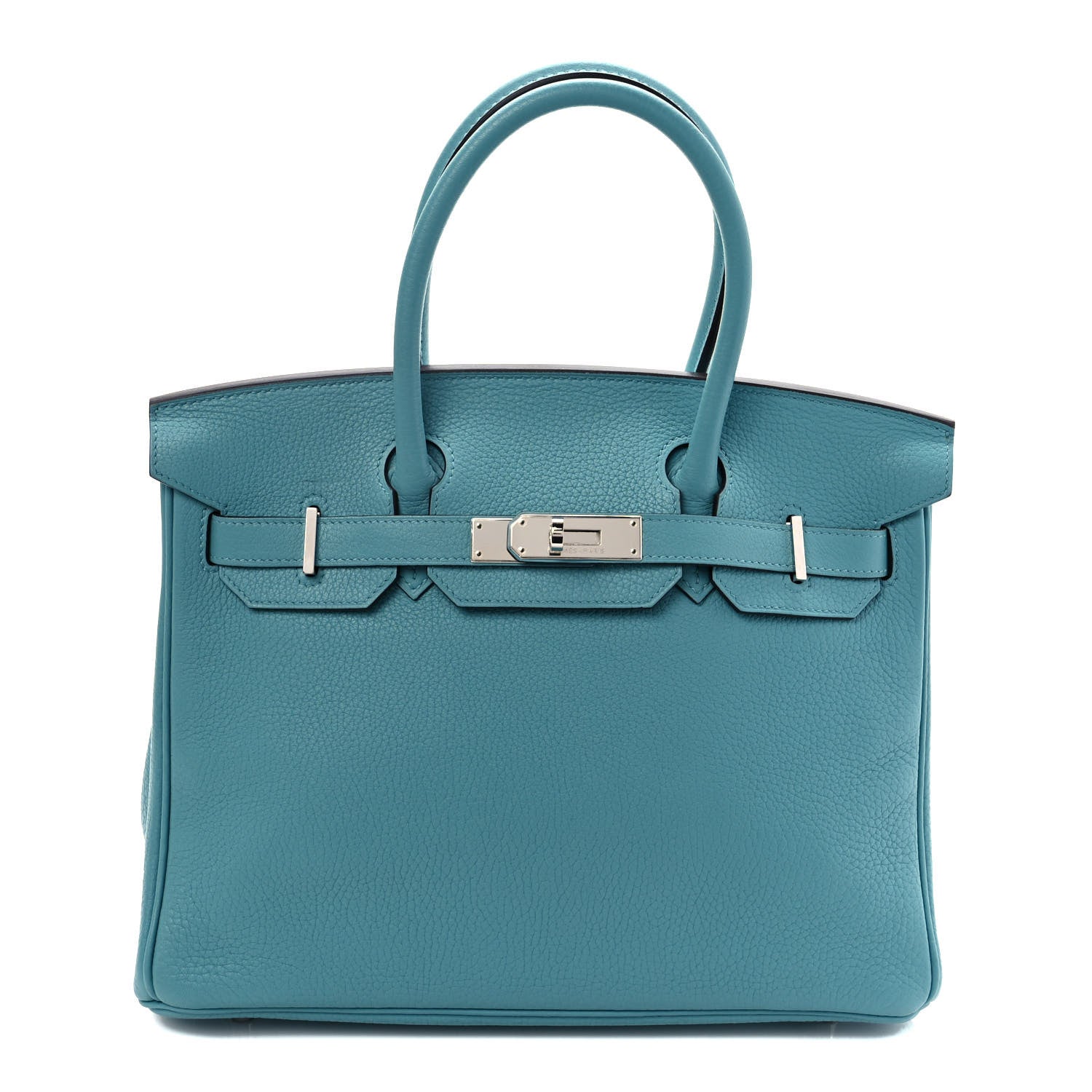 Hermes Taurillon Clemence Birkin 30 Bleu Saint Cyr 1 of 10
