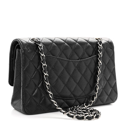 Chanel Caviar Quilted Medium Double Flap Black 3 of 10
