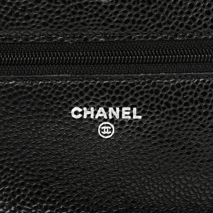 Chanel Caviar Quilted Wallet On Chain WOC Black 6 of 11