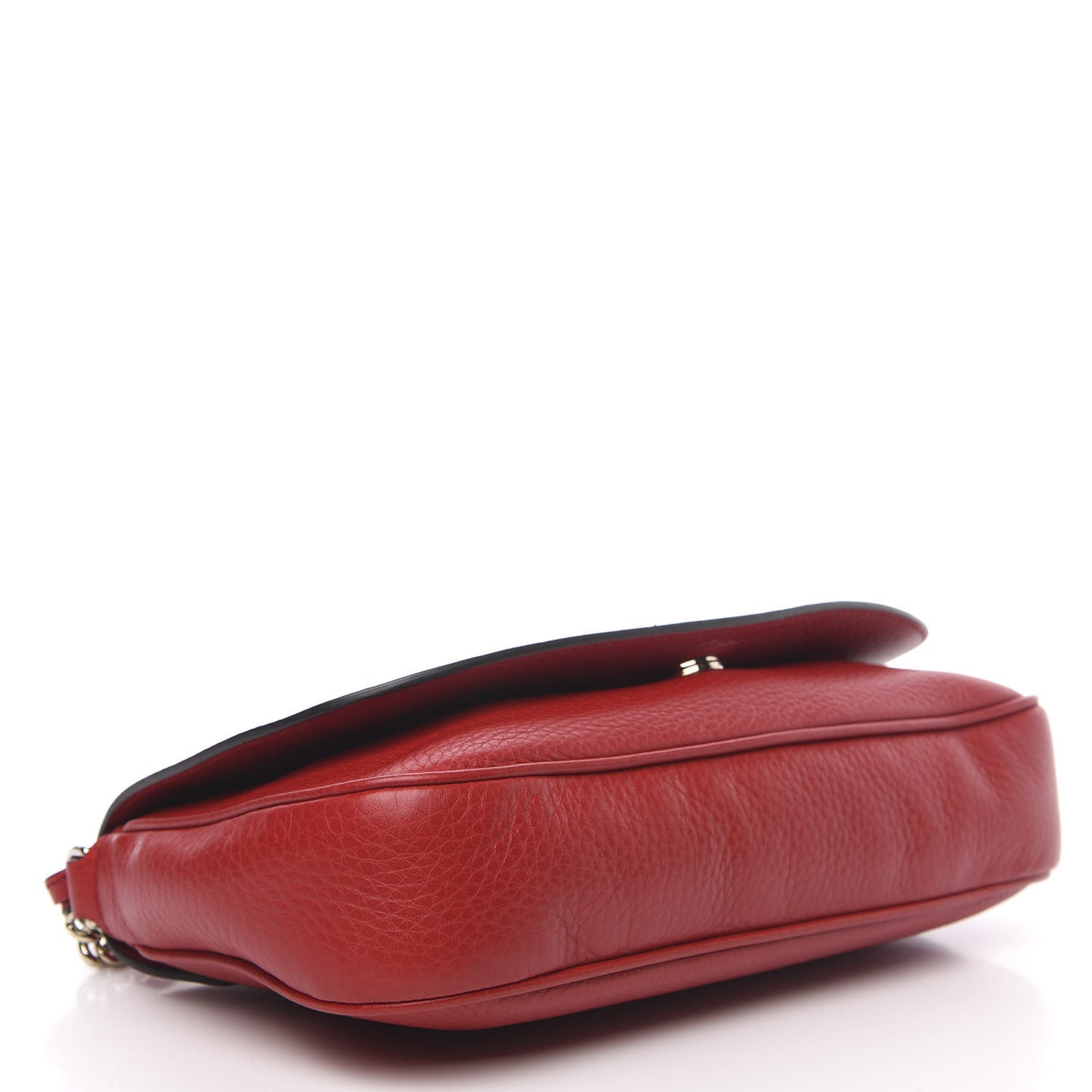 Pebbled Calfskin Medium Soho Flap Crossbody Tabasco Red