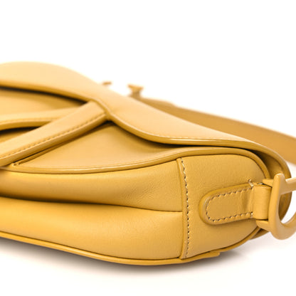 Christian Dior Ultra Matte Calfskin Mini Saddle Bag Yellow 9 of 11
