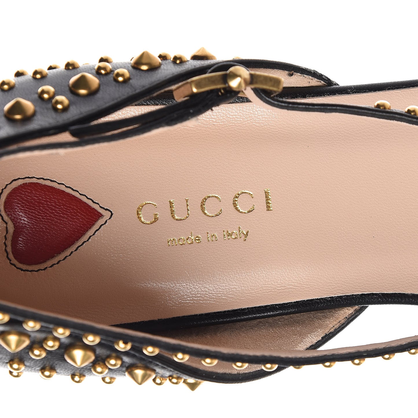 Malaga Kid Studded Pointed Toe Unia Flats 39 Black
