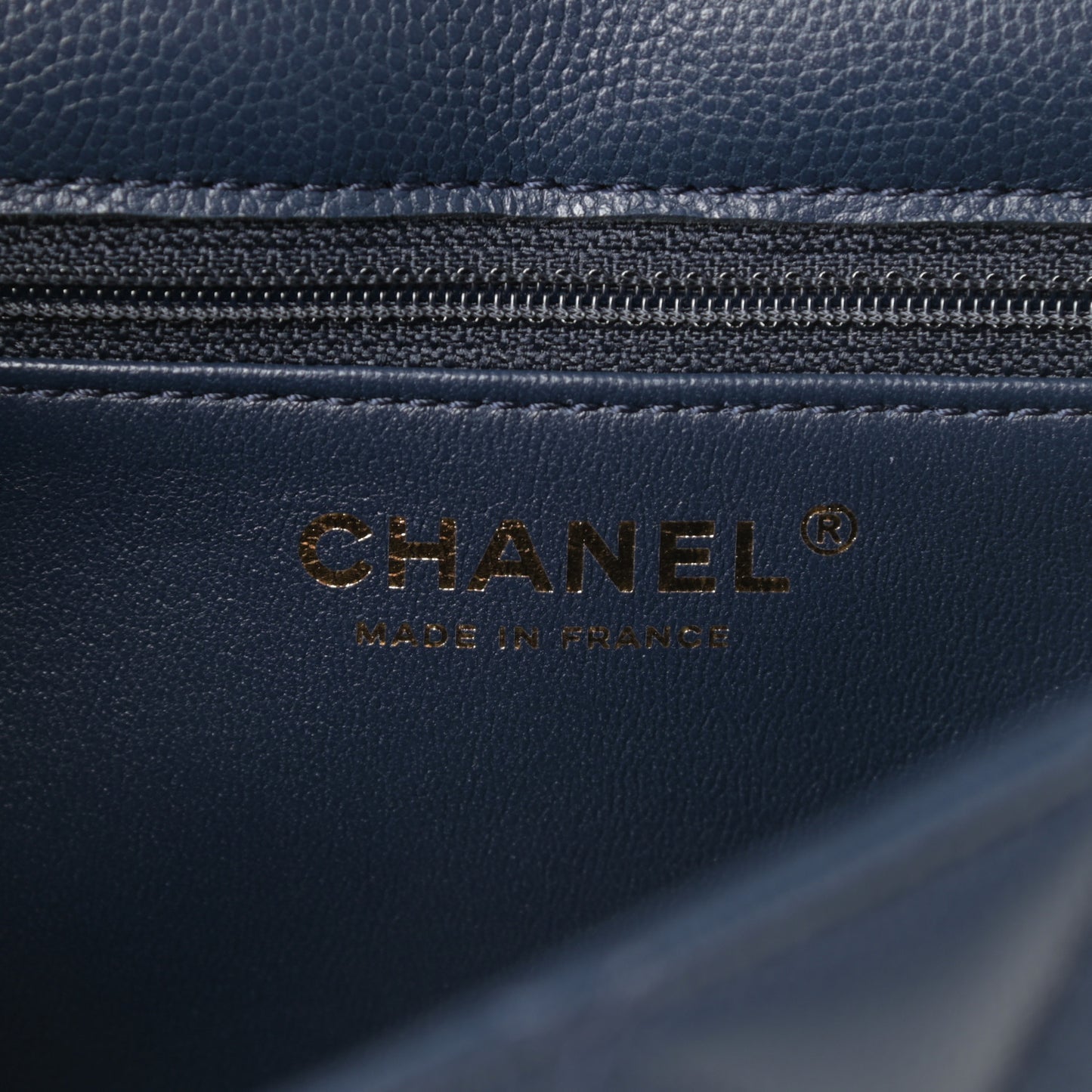 Caviar Quilted Medium Sweet Classic Flap Navy Blue
