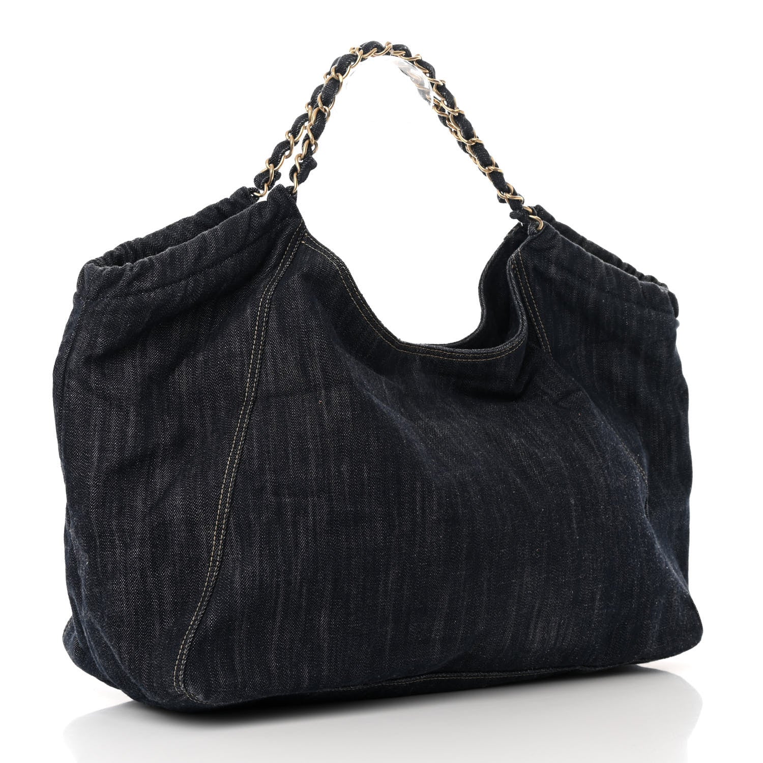 Chanel Denim XL Coco Cabas Tote Blue 3 of 13