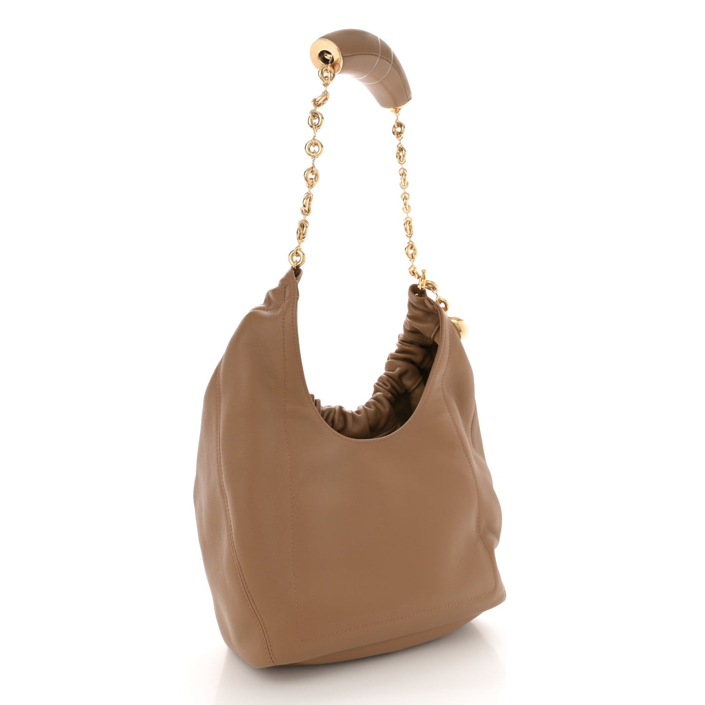 Nappa Small Squeeze Bag Oak